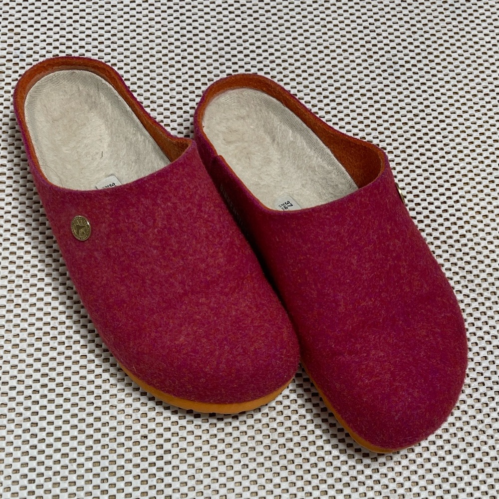 Birkenstock Kaprun Rivet Wool Clogs - Sz 37